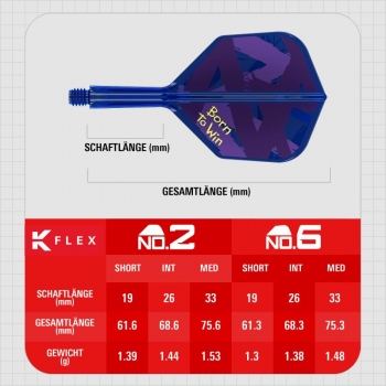 K-FLEX (3 Stk) Flight & Schaft (No 6) Luke Littler World Champion 2026