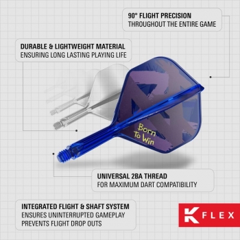 Preview: K-FLEX (3 pcs) Flight & Shaft (No 2) Luke Littler World Champion 2025