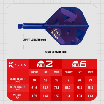 Preview: K-FLEX (3 pcs) Flight & Shaft (No 2) Luke Littler World Champion 2025
