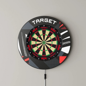Target Patterned Notched Surround – Schwarz