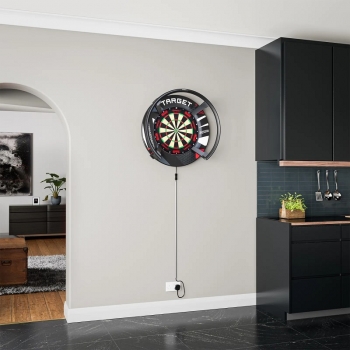 Target Patterned Notched Surround – Schwarz