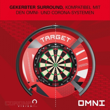 Preview: Target Patterned Notched Surround – Rot