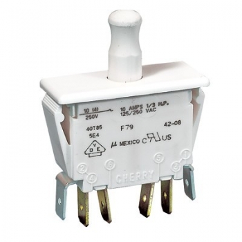 Service switch (door switch) double-pole contact terminal 4.8 or 6.3 mm
