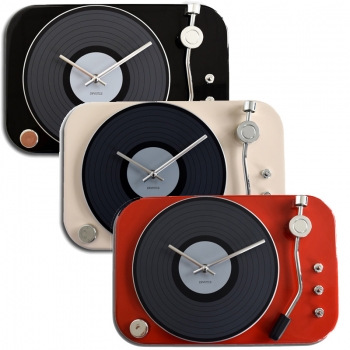 Wanduhr Schallplattenspieler