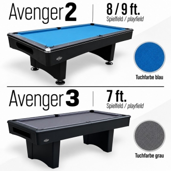 Billiard table Avenger Pool black