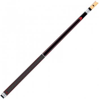 Pool Cue 2-Piece Buffalo Dominator "NG" #4 13 mm glue on tip, black/red