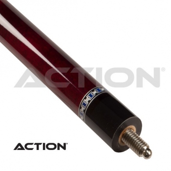 Pool Queue 2-tlg. Value / burgundrrot / Klebleder 13 mm / L:148 cm