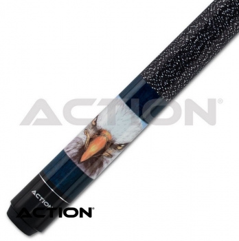Pool Queue 2-tlg. Action Adventure Eagle / Klebleder 13 mm / L:148 cm