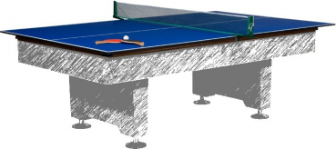 Tischtennis Platte blau für Billard Tisch
