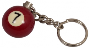 Schlüssel Anhänger Pool Ball 25mm Nr. 7