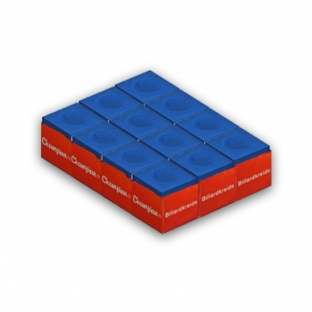 Billiard Chalk Champion Blue 12 pcs.