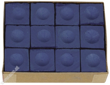 Billard Kreide Buffalo Blau 12 Stück