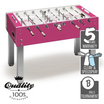 Football Table Garlando G500 Pure Colour pink