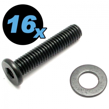 Screw with washer for Garlando F200, 16 pcs.