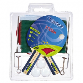 Tischtennis SchlägerStorm Plus Set & Netz mit Halterung