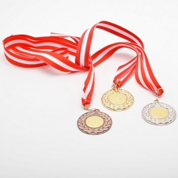 Medaille Set (50 mm) mit Österreich Band / 1 / 2 / 3