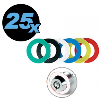 Color Coded Lock Rings white