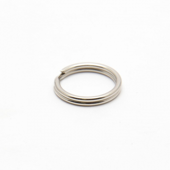 Steel split ring for Perlon wristband