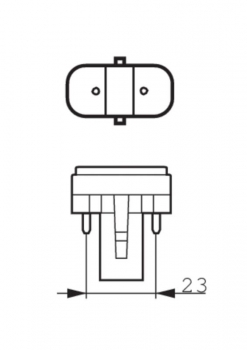 Energiesparlampe 7W 41-827 G23