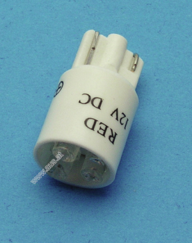 Led T10 Lampenersatz 12Volt rot