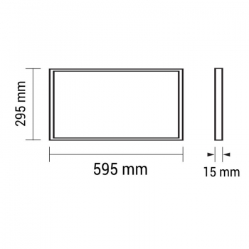 Preview: Led Paneel 62x62 cm 48 Watt kalt weiss