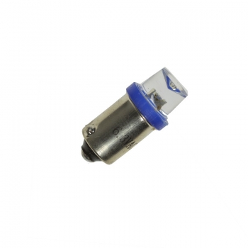 Flipper LED BA9S 6,3 Volt AC klare konkave Linse 140°