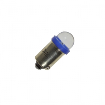 Flipper LED BA9S 6,3 Volt AC klare runde kurze Linse 90°