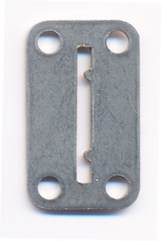 Token entry plate metal FF-E5 20x34mm grooved token E5