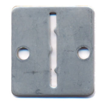 Token entry plate metal FH-A8 32x35mm grooved token A8