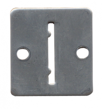 Token entry plate metal FH-E5 32x35mm grooved token E5