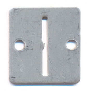 Metall token insert plate FH/B2 32x35mm for profil token B2
