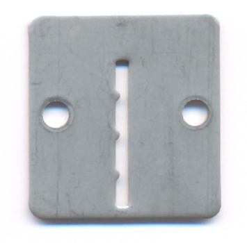 Token entry plate metal FH-B10 32x35mm grooved token B10