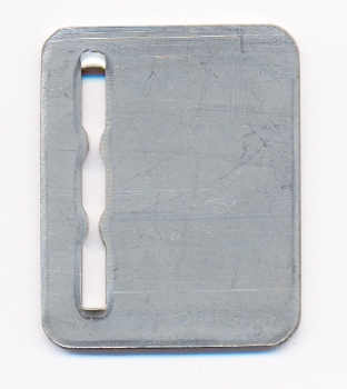 Token entry plate metal FB-B6 28,5x35,5mm grooved token B6