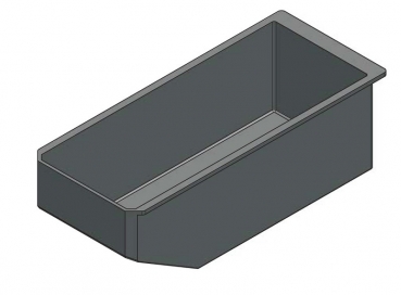 Kunststoff Kassenbehälter für Automaten 187x78,5x59,5mm