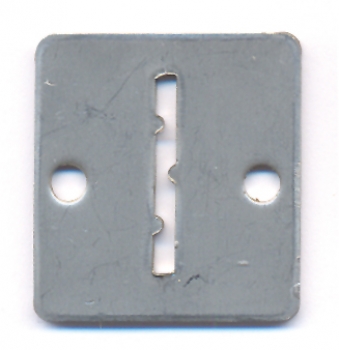 Token entry plate metal FH-B8 32x35mm grooved token B8