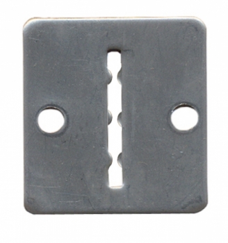 Token entry plate metal FH-A11 32x35mm grooved token A11