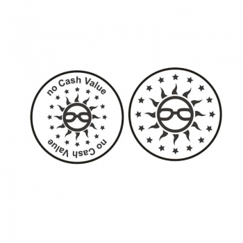 Token sun 25 x 1,85 mm brass 500 pcs.