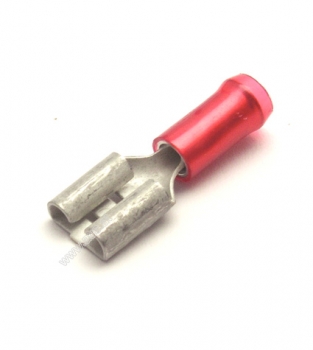 Preview: Flachstecker 6.3 mm rot