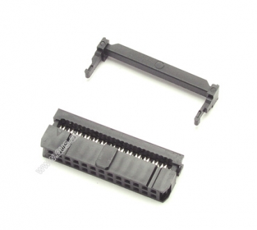 2 pcs. plug 26 pin header connector flat cable