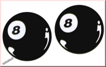 Aufkleber Pool Ball Nr. 8