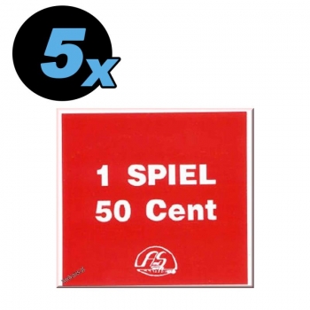 Aufkleber 1 Spiel 50 Cent