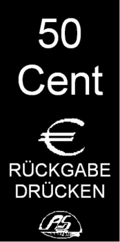Coin entry sign 50 Cent