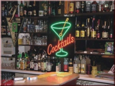 LED "Cocktails groß" 66x50cm