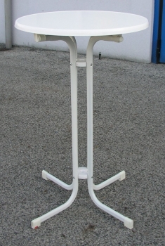 Table foldable white d= 70cm