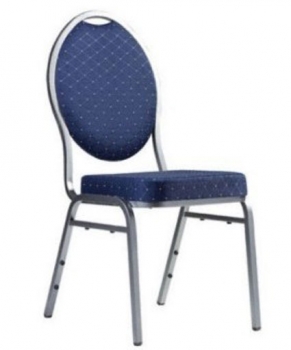Stapelbarer Sessel aus stabilem Stahlvierkantrohr