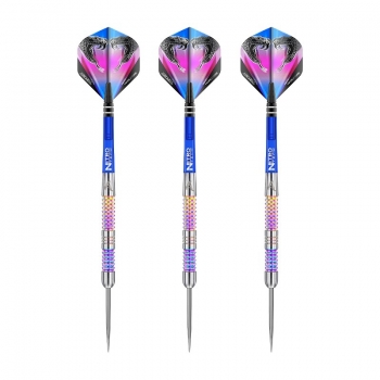 Steel Dartset (3 Stk) Peter Wright Snakebite Rainbow Mamba