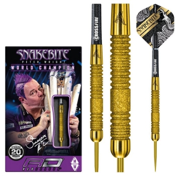 20 g Steel Darts (3 pcs) Peter Wright Snakebite Euro 11 Element Gold PC 20