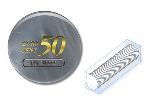 Poker Chips grau  0,50 Euro Dal Negro  d: 34mm