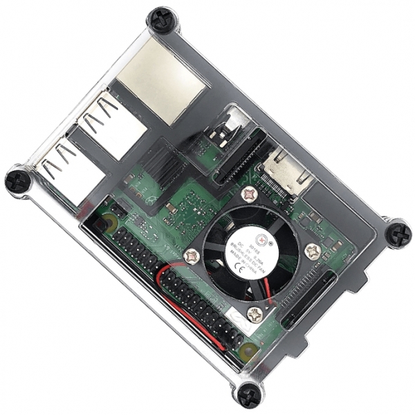 Raspberry Pi 3 B+, 4x 1,4 GHz, 1 GB RAM, WLAN, BT
