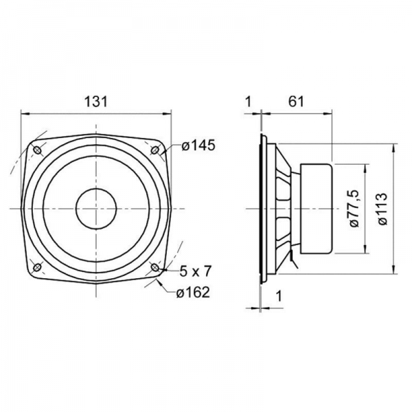 Lautsprecher SC 13 8 Ohm